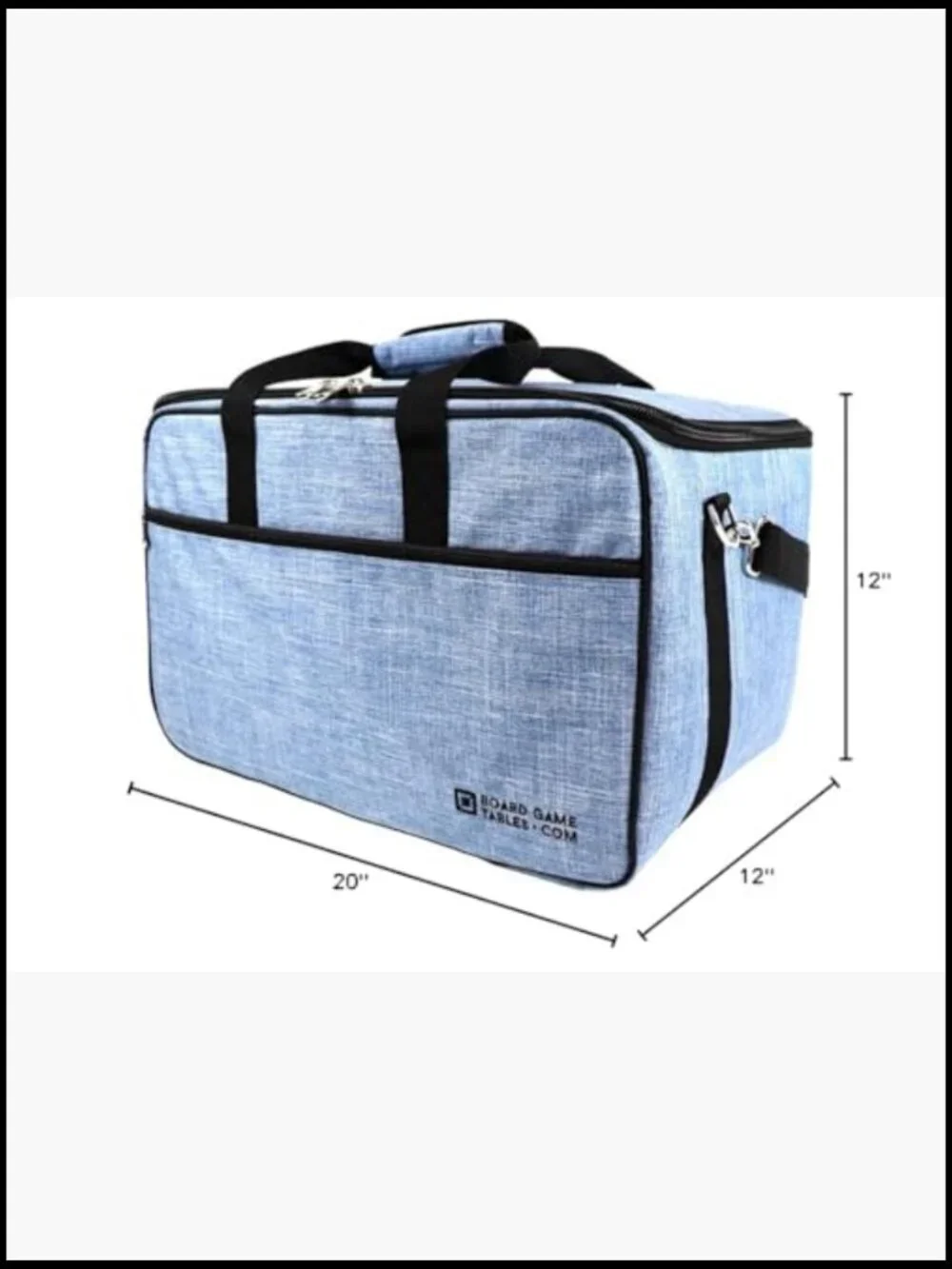 Board Game Bag for Gaming Lifestyle Travel Duffle Padded Protection Shoulder